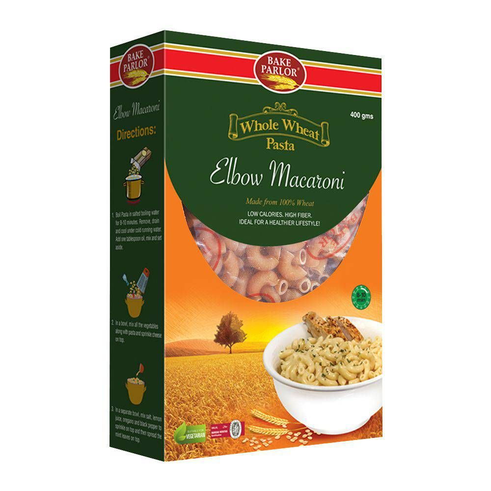 Bake Parlor Whole Wheat Pasta Elbow Macaroni 400g