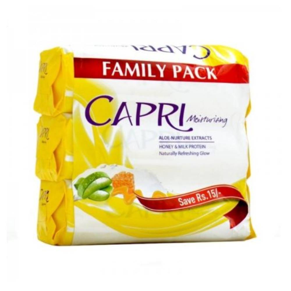 Capri Soap Moisturising Honey & Milk 3x160gm
