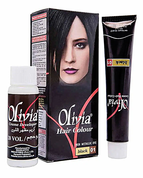 Olivia Hair Color Black 01  100ml