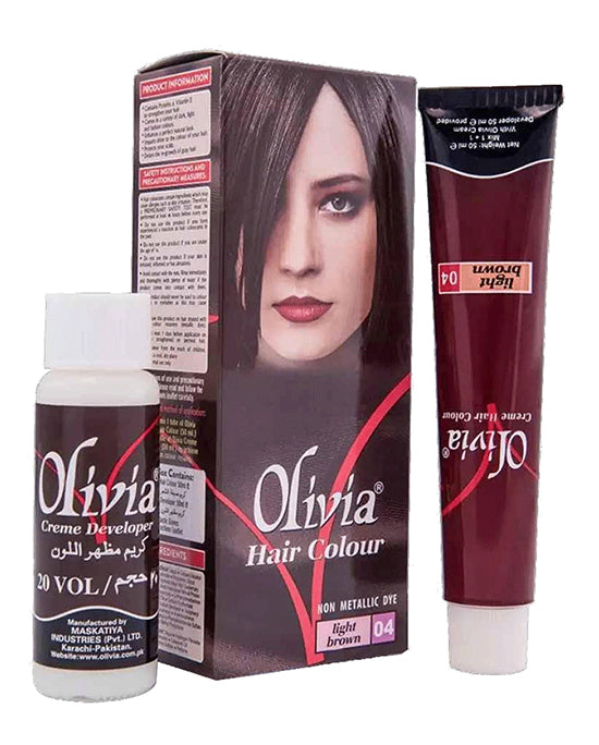 Olivia Hair Color Light Brown 04  100ml