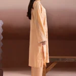 Peach Whisper Embroidered Lawn 2PC