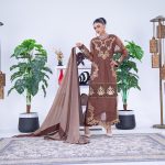 Regal Bronze Chiffon 3 Piece Dress