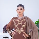 Regal Bronze Chiffon 3 Piece Dress