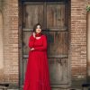 Sham-e-Laal 3PCS Suit with Chiffon Dupatta